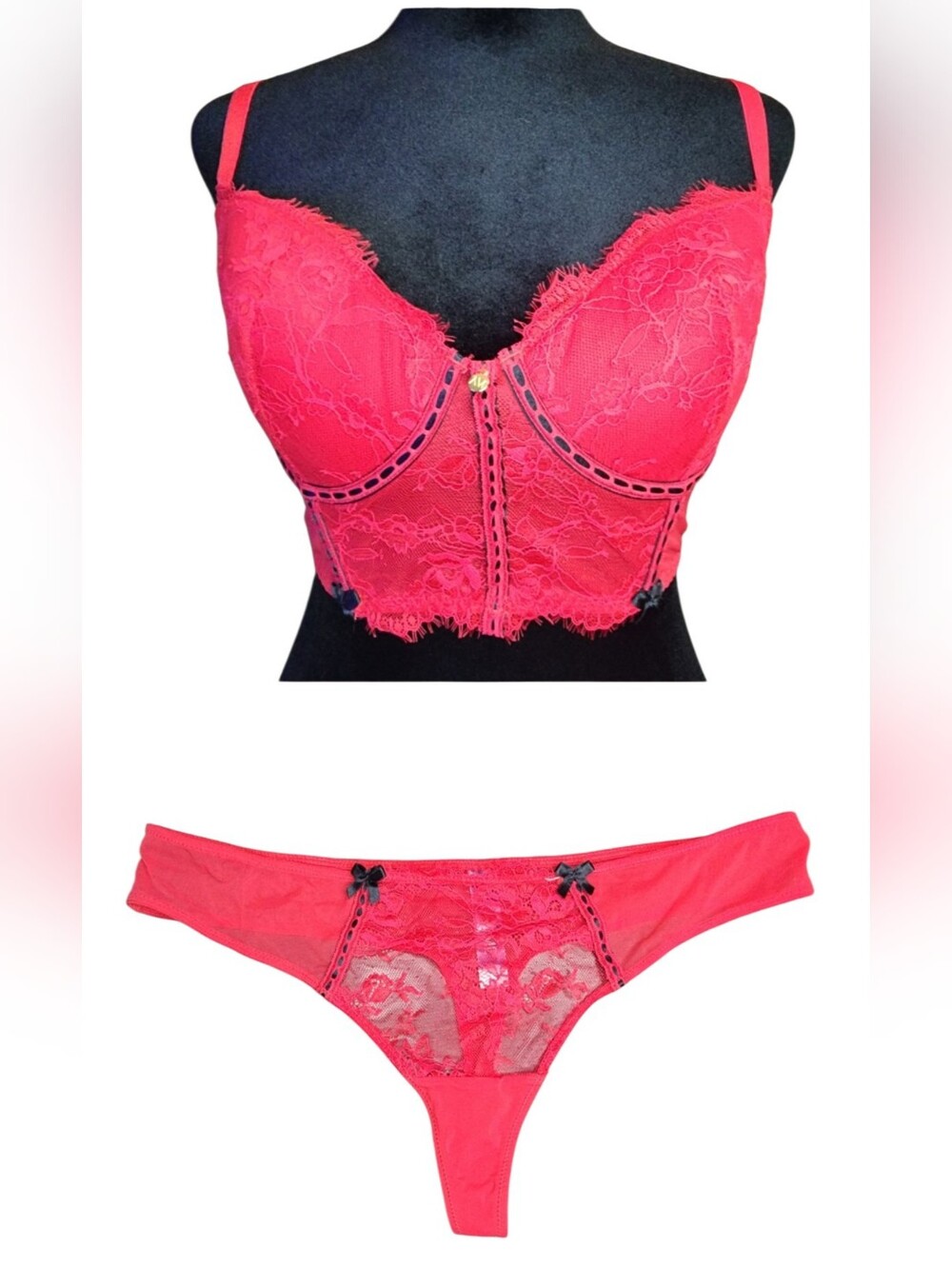 Adore Me Panty & Bra Set, Womens 32DD/Medium